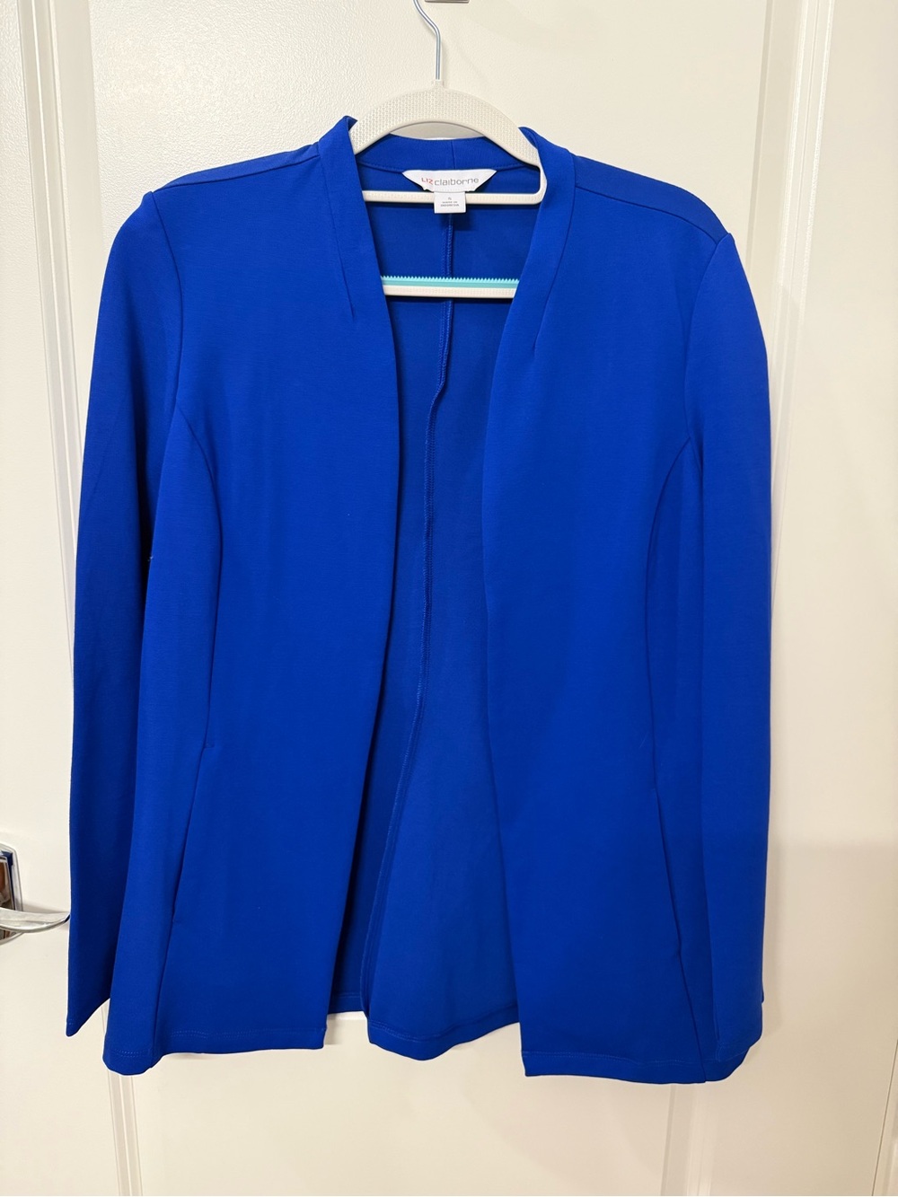 Liz Claiborne Women's Open Front Blazer - Royal Blue